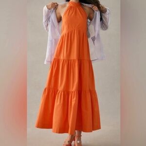 MAEVE Halter Maxi Dress - Size 8